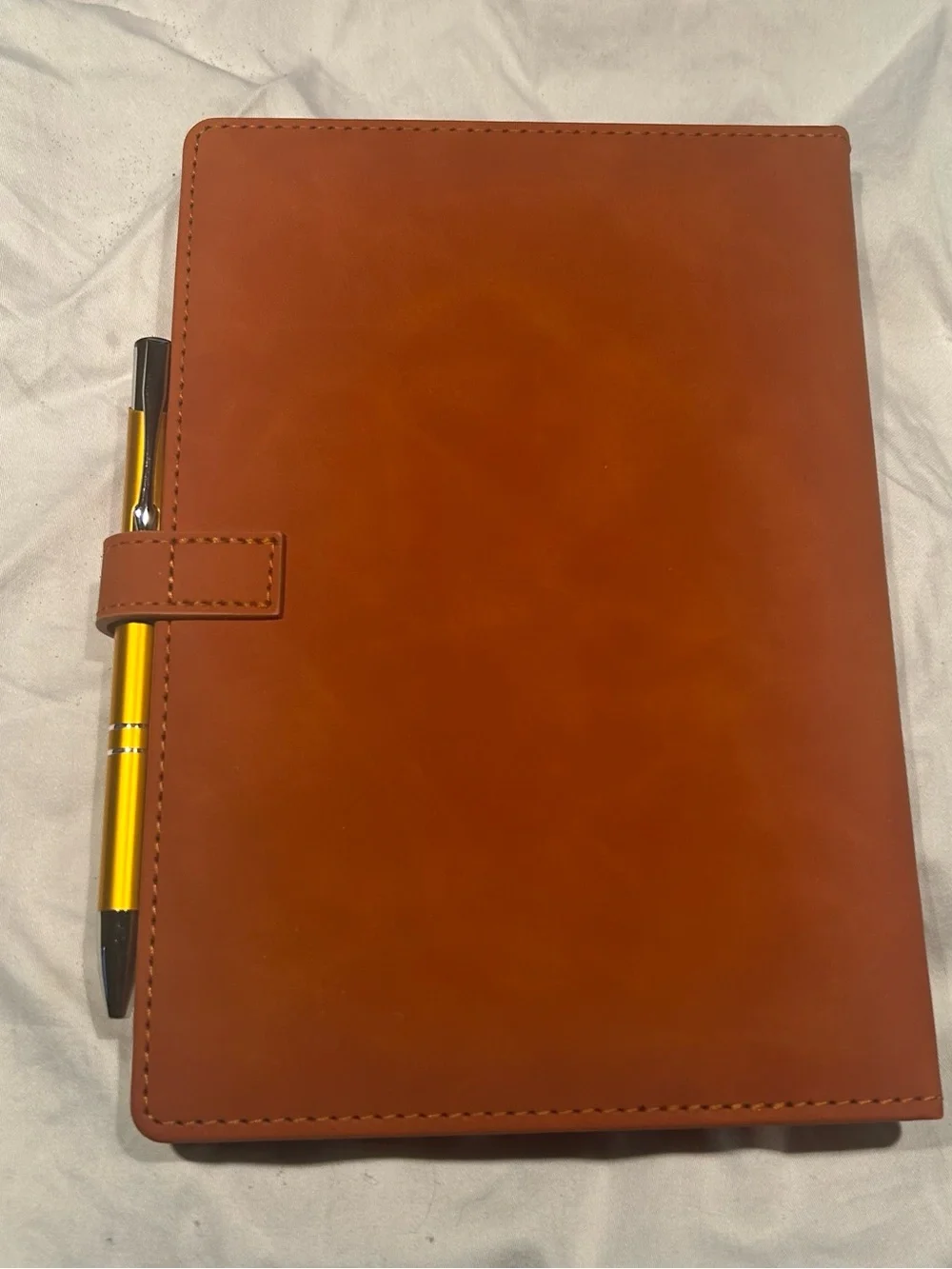 Lioness Paramount+ Brown Leather Notebook w/ Pen & magnetic closer